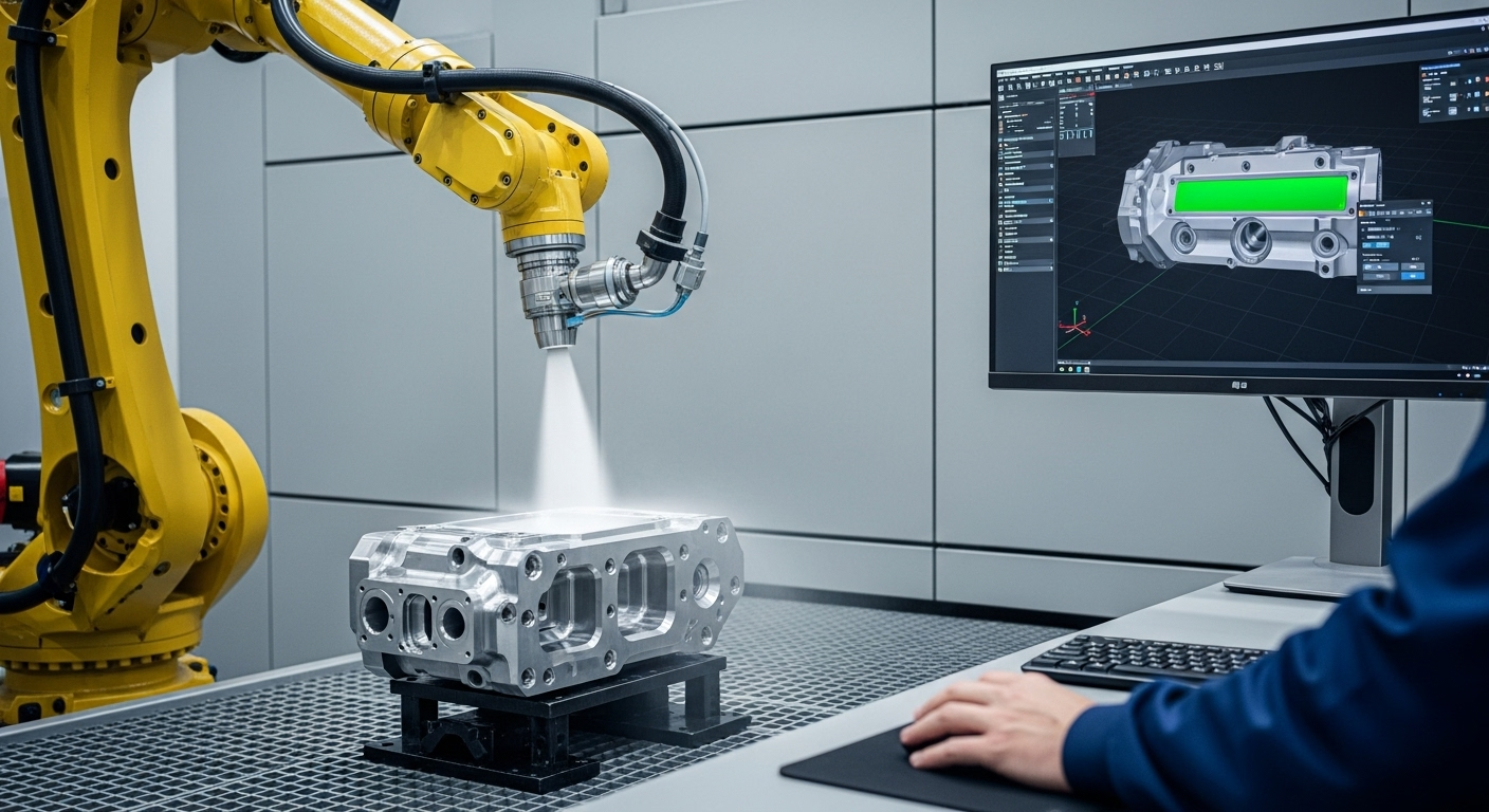 ロボットによる溶接補修のシミュレーション